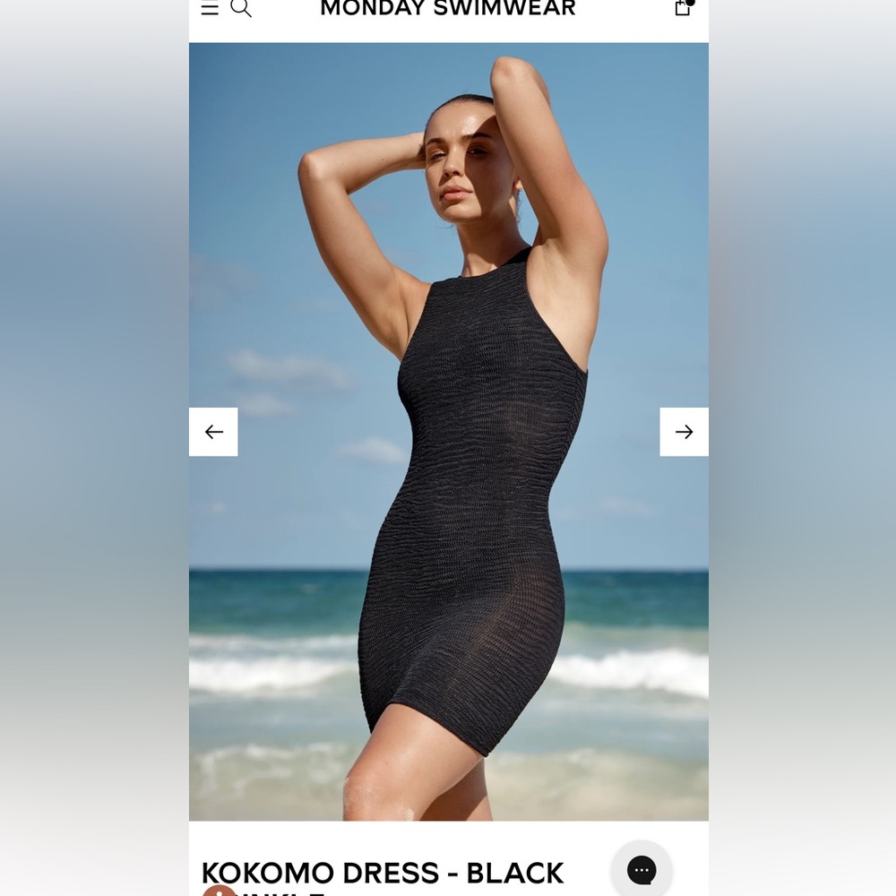 Monday Swimwear Black Beach Coverup